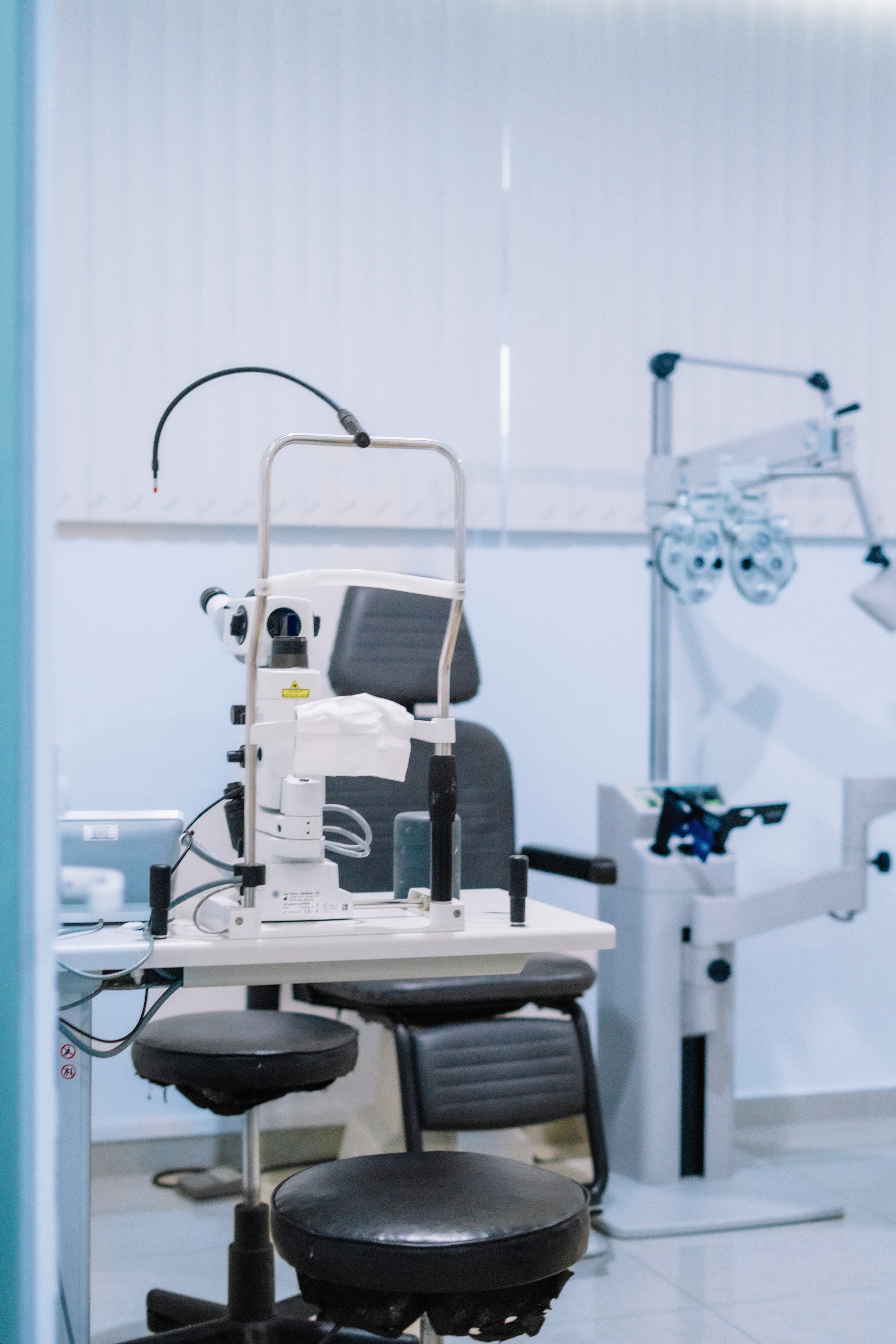 Child receiving pediatric eye examination